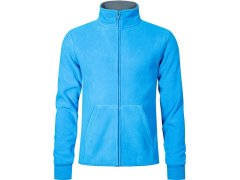 Promodoro 7971 Pánská dvojitá fleecová bunda 40.7971 turquoise/light grey