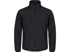 Clique Classic Softshell Jkt M Pánská 3-vrstvá softshellová bunda 67.0910 black