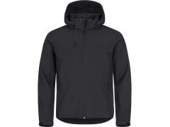 Clique Classics Softshell Hoody M Pánská 3-vrstvá softshellová bunda s kapucí 67.0912 black