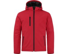 Clique Padded Hooded Softshell Men Pánská zateplená softshellová bunda s kapucí 67.0952 red
