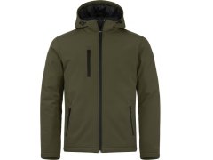 Clique Padded Hooded Softshell Men Pánská zateplená softshellová bunda s kapucí 67.0952 fog green