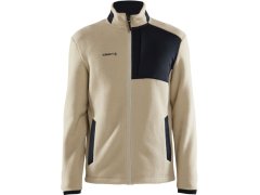 Craft Corporate ADV Pile Fleece Jacket M Pánská fleecová bunda Sherpa 81.2220 ecru/black
