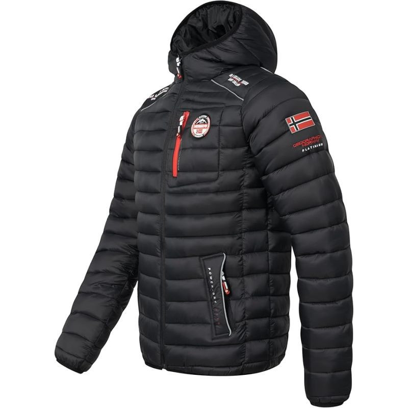 Pánská bunda WY6357H Černá vzor - Geographical Norway