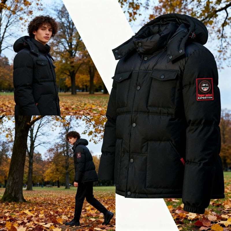 Pánská bunda WY3882H/GN Černá - Geographical Norway - Pánské oblečení bundy