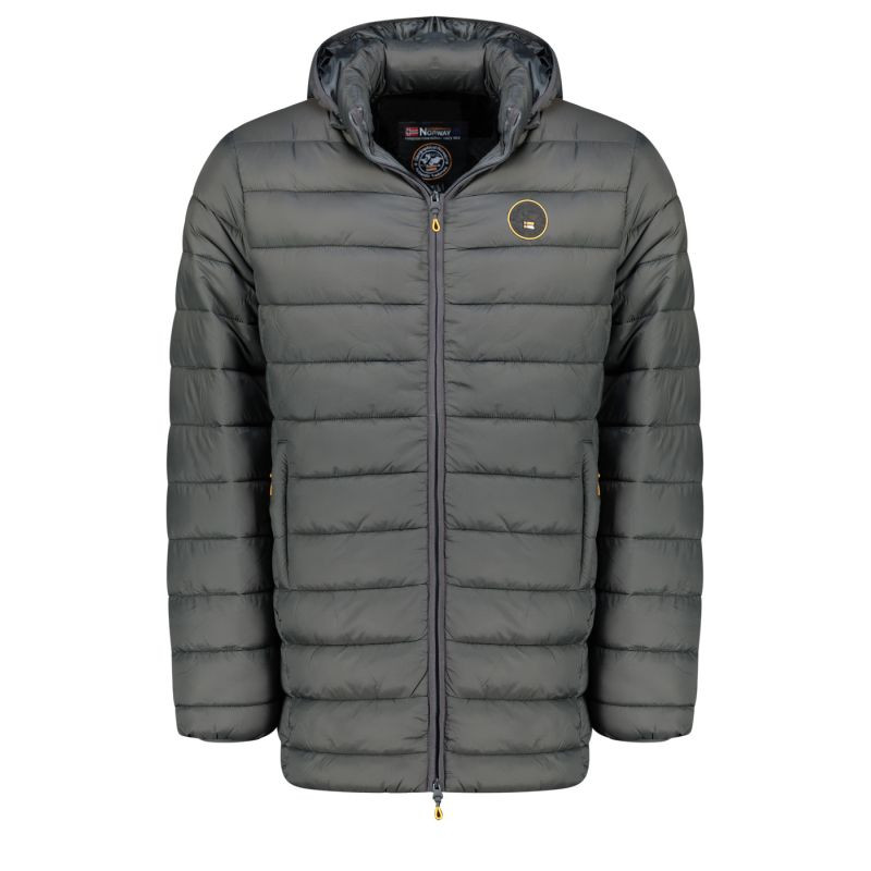 Geographical Norway pánská bunda AMIGOMAP LONG HOOD DB DGREY MEN 233 DARK GREY (WZ5086H/GN-GRIS FONCÉ) - Pánské oblečení bundy