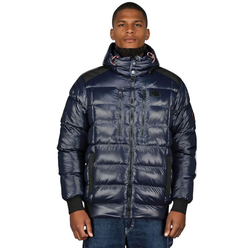 Geographical Norway – pánská bunda BAPTISTE NAVY DB MEN 056 NAVY (WZ8156H/GN-MARINE) - Pánské oblečení bundy