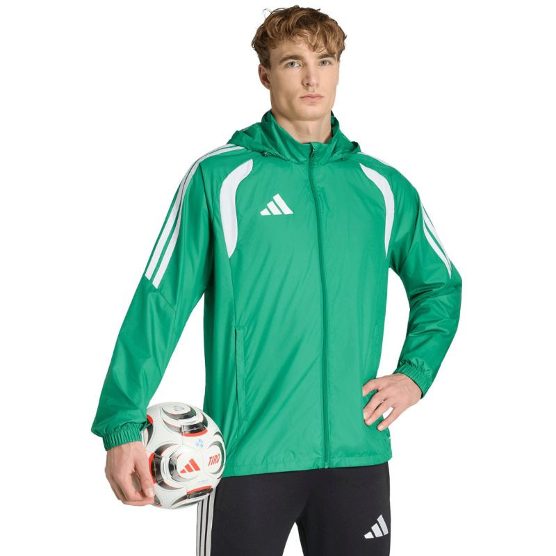 Pánská bunda adidas Tiro 26 League Windbreaker zelená JY9729 pánské - Pánské oblečení bundy