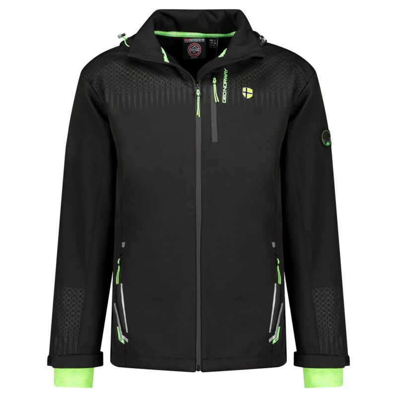 Geographical Norway Pánská softshellová bunda Trelino Black-Green Db Men 0124 black / green (WZ8556H/GN-Black / Green)
