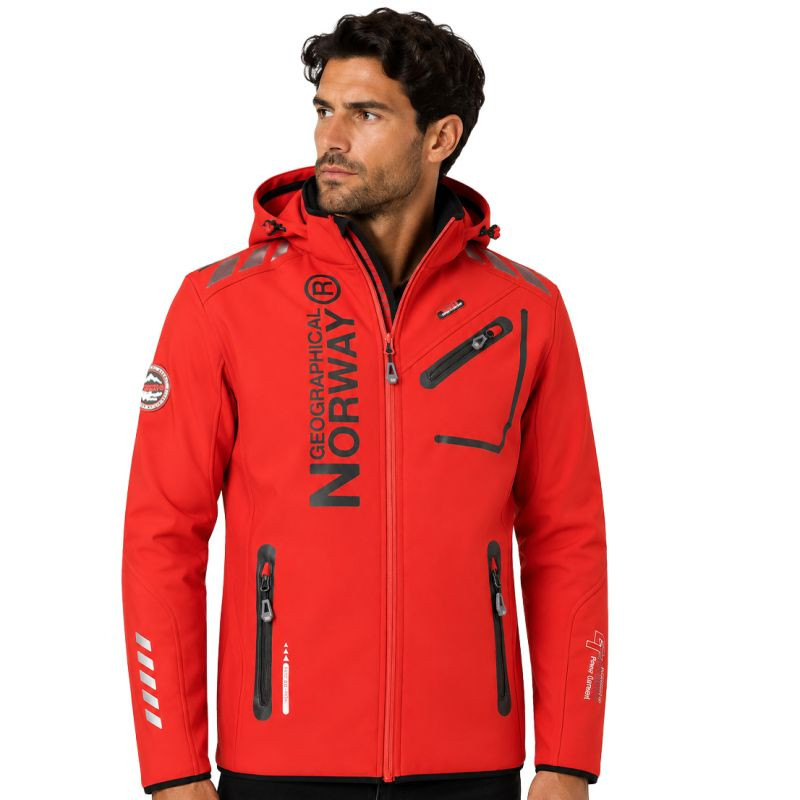Softshellová bunda pánský Geographical Norway ROYAUTE MEN ASS A BS2 056 (WT1804H/GN-RED / černá)