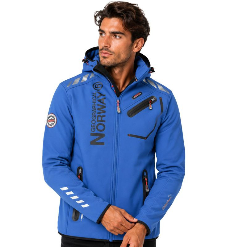 Softshellová bunda pánský Geographical Norway ROYAUTE DB královsky modrá černá MEN 068 (WY2168H/GN-ROYAL modrá / černá)