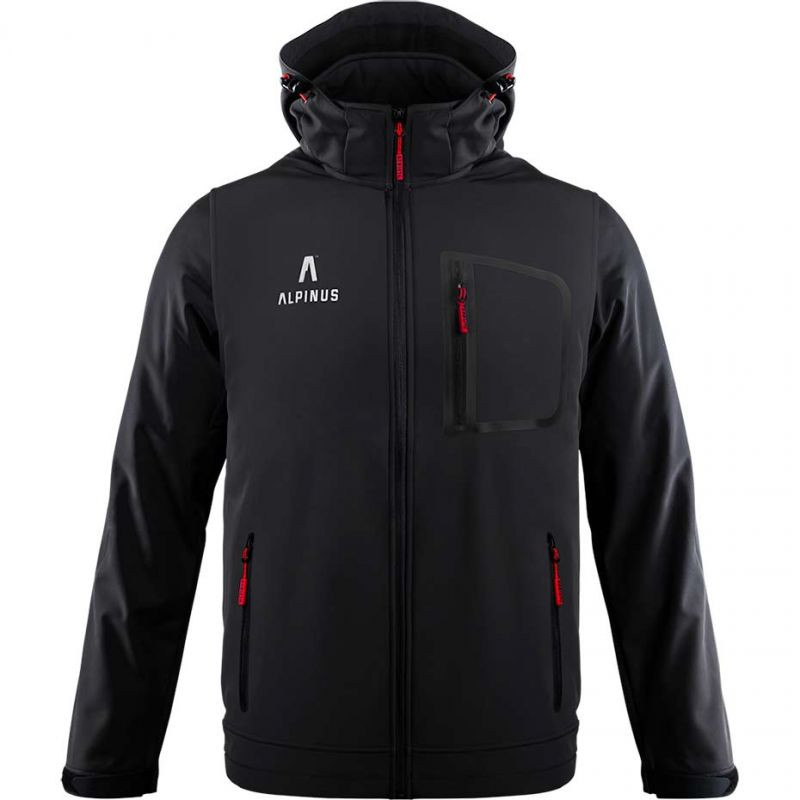 Alpinus Stenshuvud pánská softshellová bunda černá BR43371 - Pánské oblečení bundy