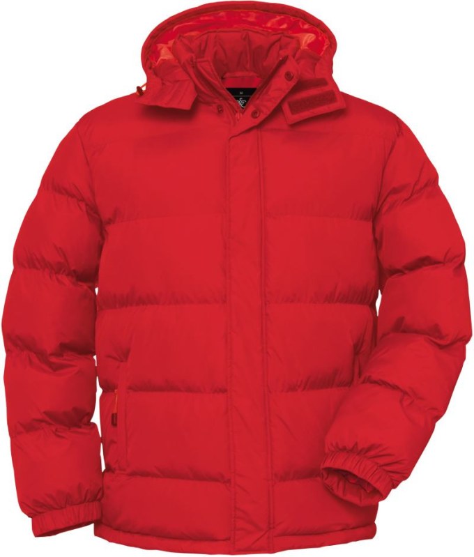 B&C Cocoon + /men Pánská prošívaná bunda 01.0948 red