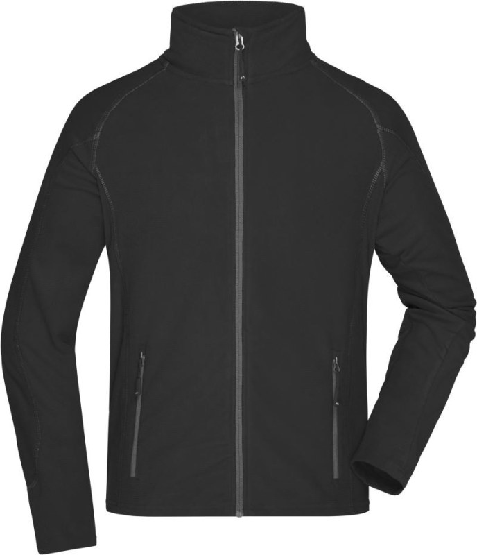 Daiber JN 597 Pánská strukturovaná fleecová bunda 02.0597 black/carbon