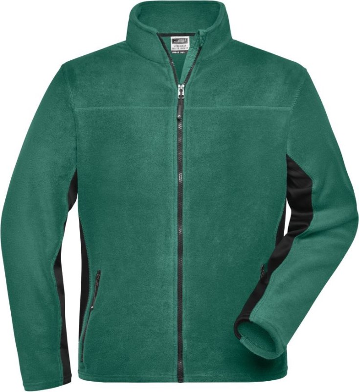 Daiber JN 842 Pánská pracovní mikrofleecová bunda - Strong 02.0842 dark green/black