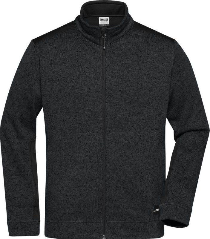 Daiber JN 862 Pánská pracovní bunda pletený fleece - Strong 02.0862 black/black