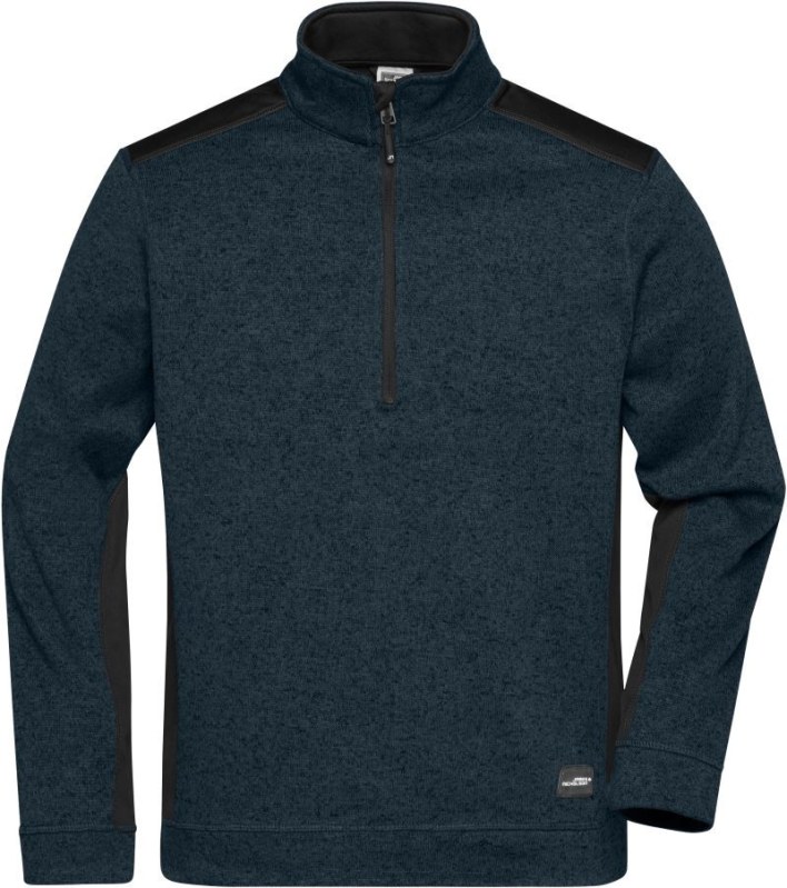 Daiber JN 864 Pánská pracovní fleece bunda 1/2 zip - Strong 02.0864 navy/navy