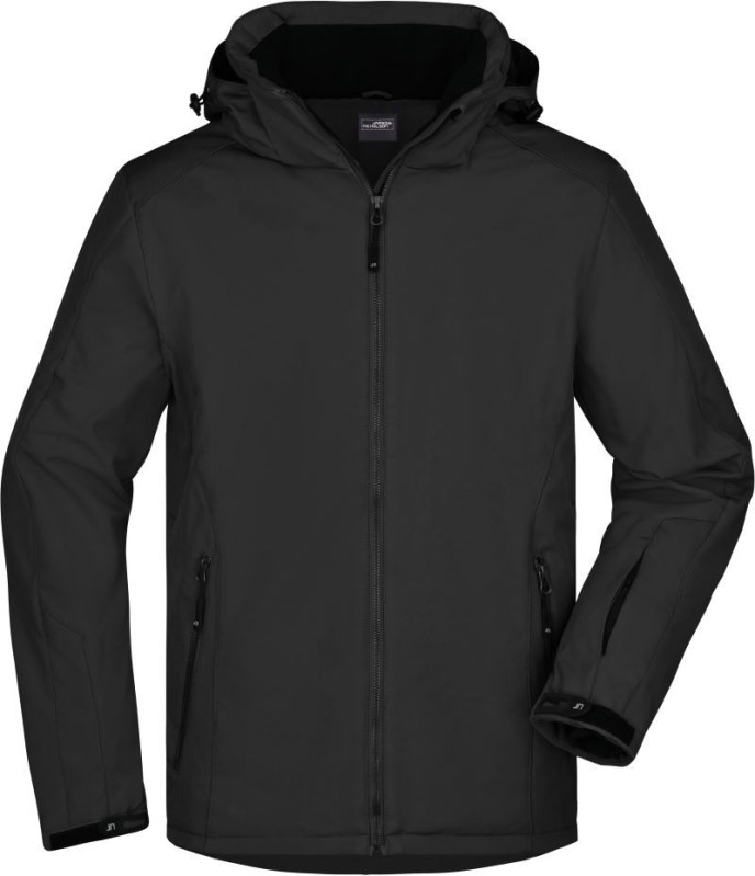 Daiber JN 1054 Pánská 3-vrstvá zimní softshellová bunda 02.1054 black - Pánské oblečení bundy