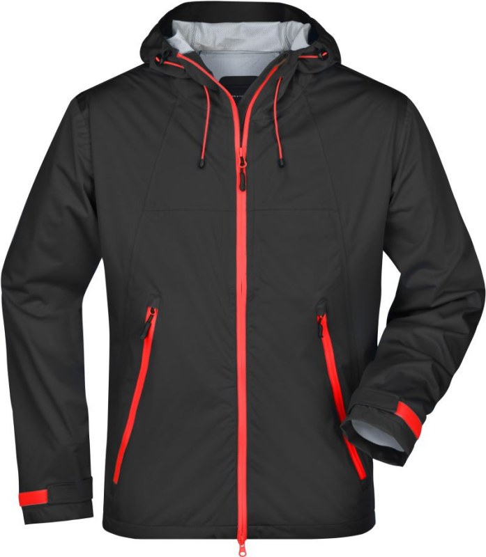 Daiber JN 1098 Pánská 3-vrstvá softshellová bunda 02.1098 black/red