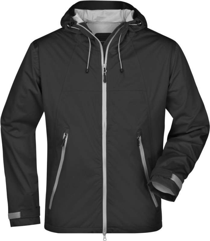 Daiber JN 1098 Pánská 3-vrstvá softshellová bunda 02.1098 black/silver - Pánské oblečení bundy