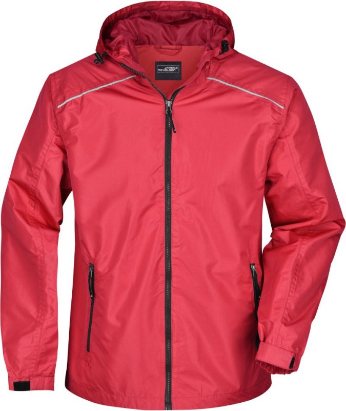 Daiber JN 1118 Pánská bunda do deště 02.1118 red/black