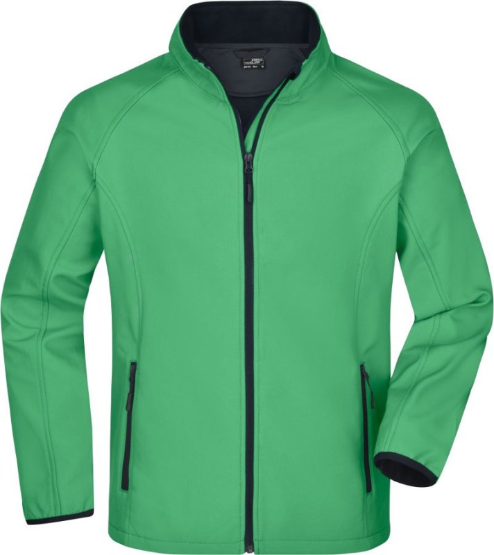 Daiber JN 1130 Pánská 2-vrstvá promo softshellová bunda 02.1130 green/navy