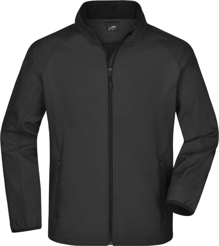 Daiber JN 1130 Pánská 2-vrstvá promo softshellová bunda 02.1130 black/black