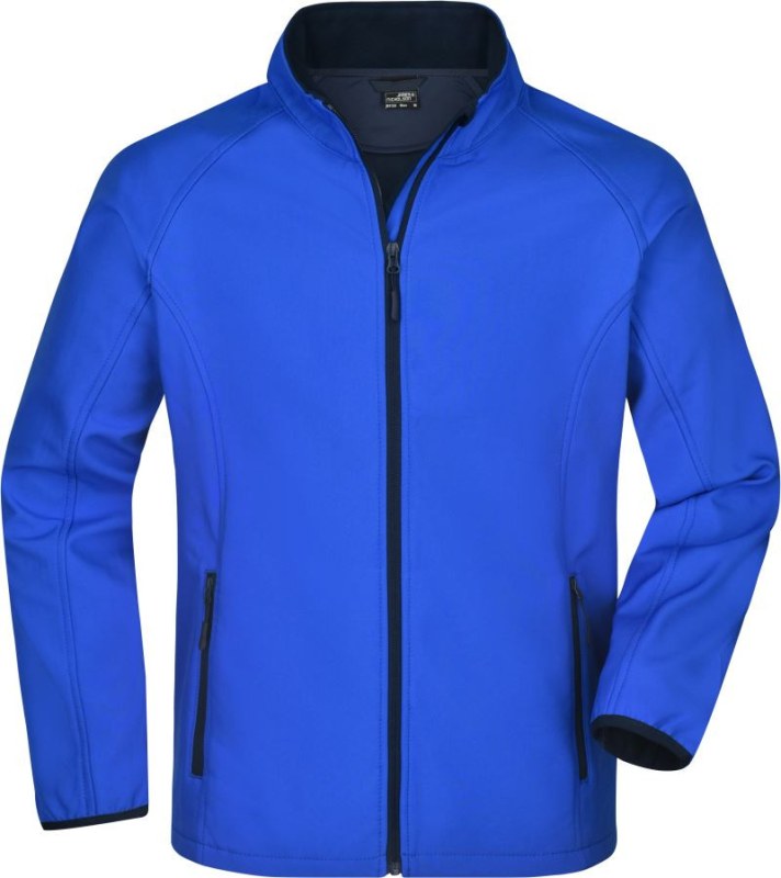 Daiber JN 1130 Pánská 2-vrstvá promo softshellová bunda 02.1130 nautic blue/navy