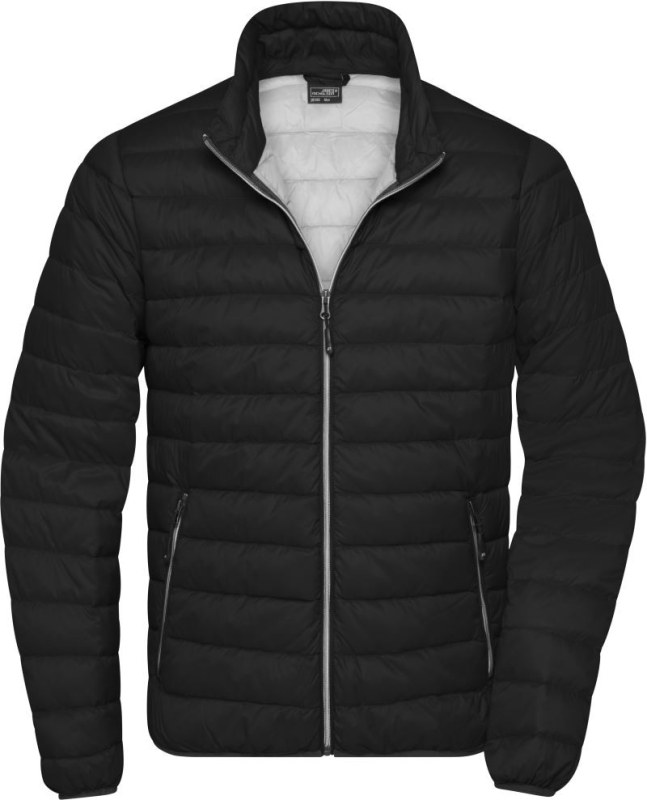 Daiber JN 1140 Pánská péřová bunda 02.1140 black/silver - Pánské oblečení bundy