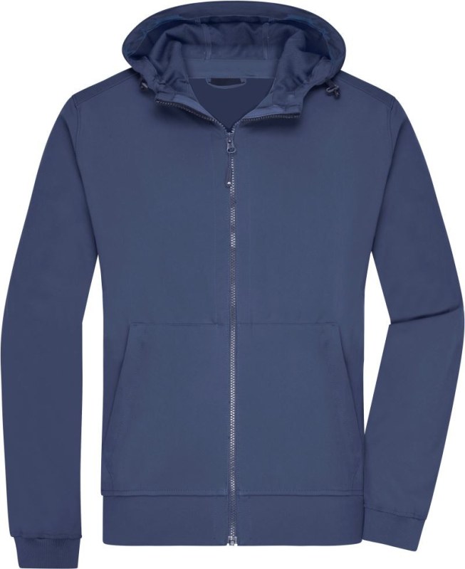 Daiber JN 1146 Pánská 2-vrstvá softshellová bunda s kapucí 02.1146 navy/navy