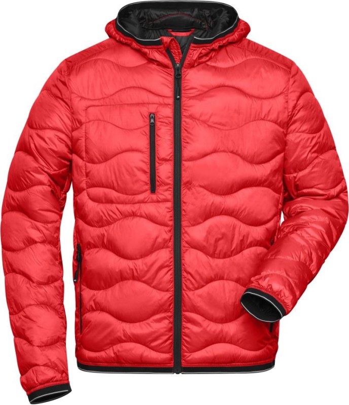 Daiber JN 1156 Pánská prošívaná bunda 02.1156 red/black