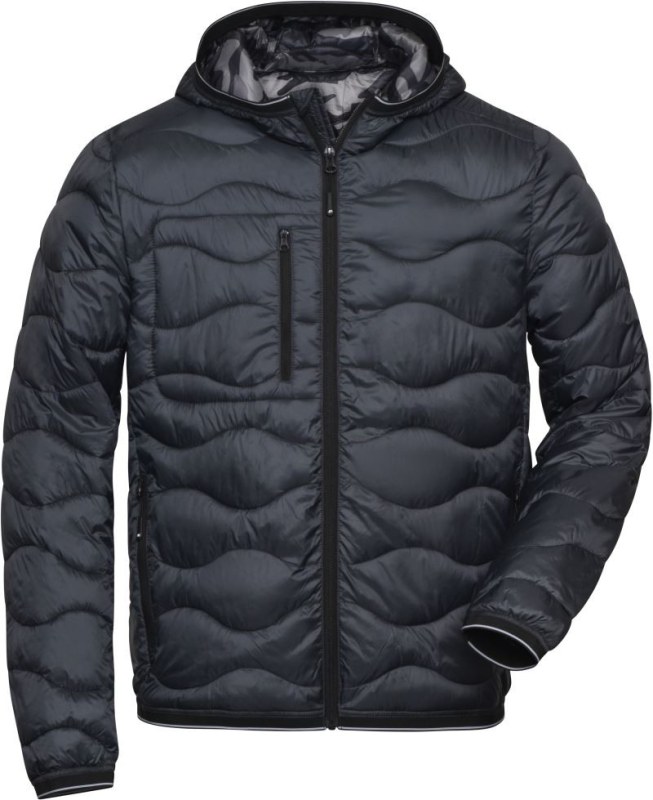 Daiber JN 1156 Pánská prošívaná bunda 02.1156 graphite/camouflage - Pánské oblečení bundy
