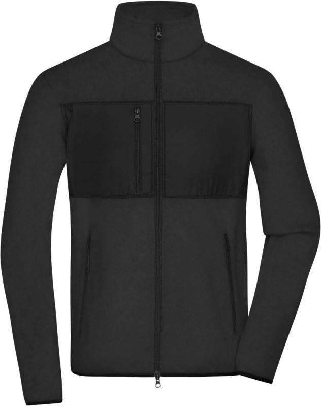 Daiber JN 1312 Pánská fleecová bunda 02.1312 black/black