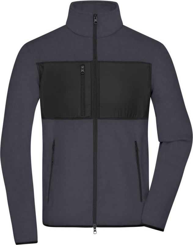 Daiber JN 1312 Pánská fleecová bunda 02.1312 carbon/black