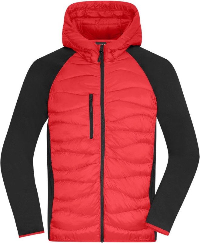 Daiber JN 1330 Pánská hybridní bunda 02.1330 red/black - Pánské oblečení bundy