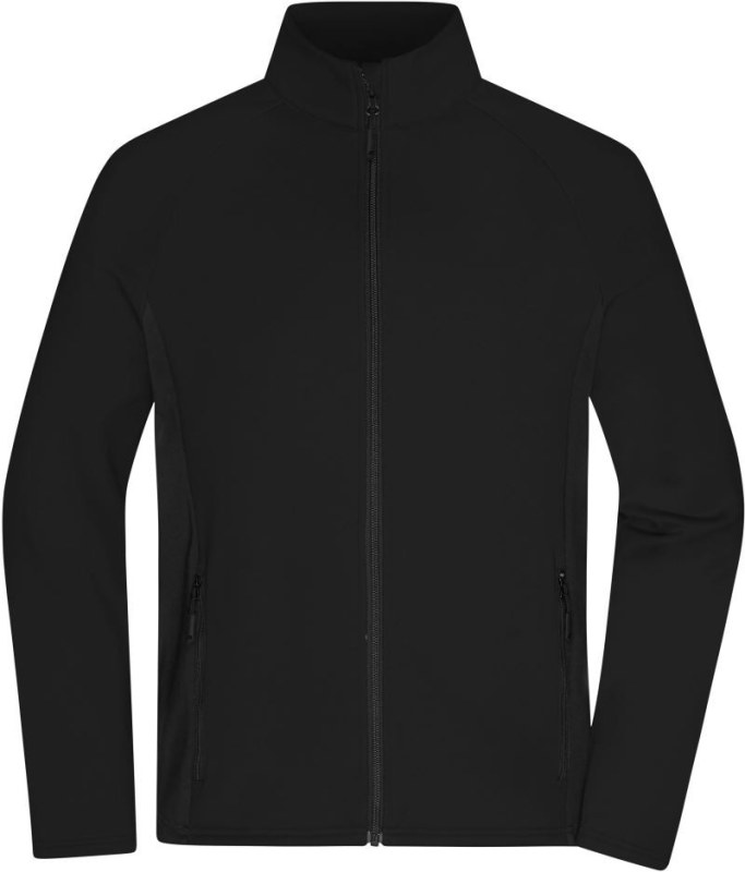 Daiber JN 1860 Pánská strečová fleecová bunda 02.1860 black/black - Pánské oblečení bundy