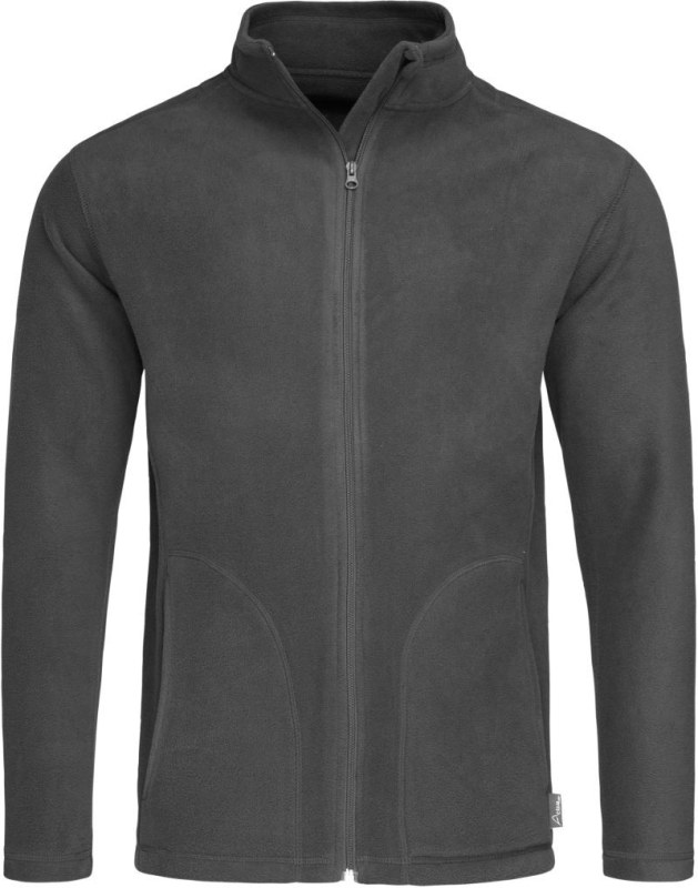 Stedman Fleece Jacket Men Pánská fleecová bunda 05.5030 grey steel - Pánské oblečení bundy