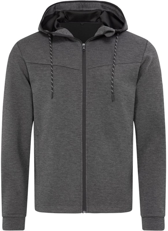 Stedman Scuba Jacket Men Pánská Scuba bunda s kapucí 05.5840 anthra heather
