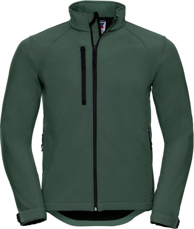 Russell Athletic 140M Pánská 3-vrstvá softshellová bunda 10.140M bottle green