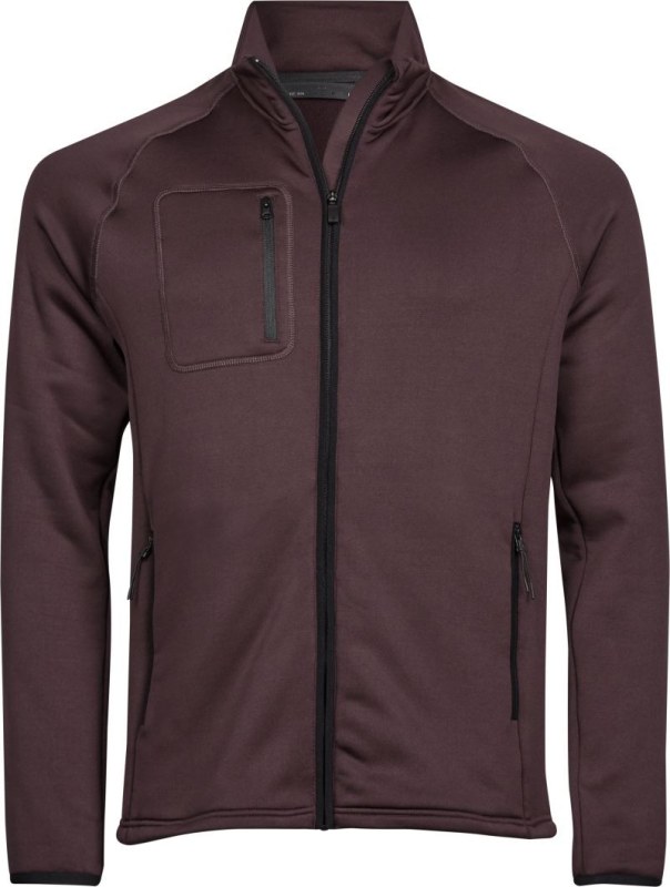 Tee Jays TJ 9100 Pánská strečová fleecová bunda 18.9100 grape