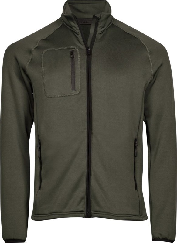 Tee Jays TJ 9100 Pánská strečová fleecová bunda 18.9100 deep green