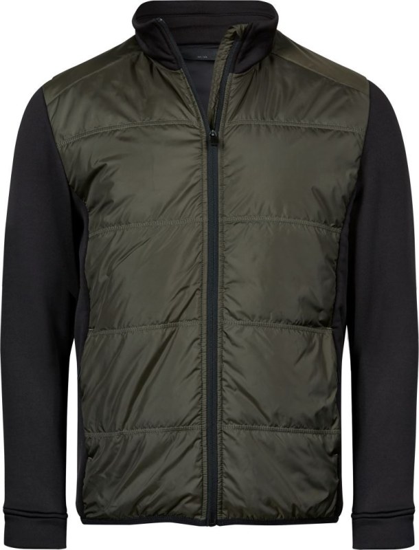 Tee Jays TJ 9110 Pánská hybridní strečová bunda 18.9110 deep green/black