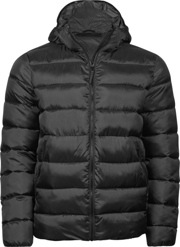 Tee Jays TJ 9646 Lehká pánská prošívaná bunda s kapucí 18.9646 black