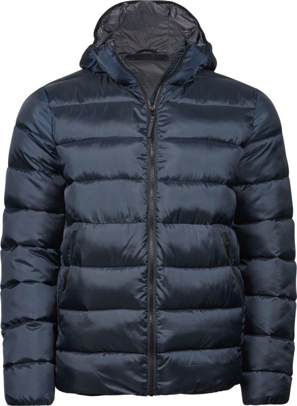 Tee Jays TJ 9646 Lehká pánská prošívaná bunda s kapucí 18.9646 navy