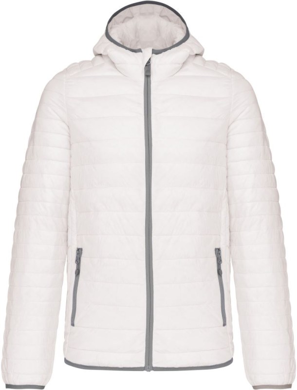Kariban K 6110 Lehká pánská prošívaná bunda s kapucí 20.6110 white