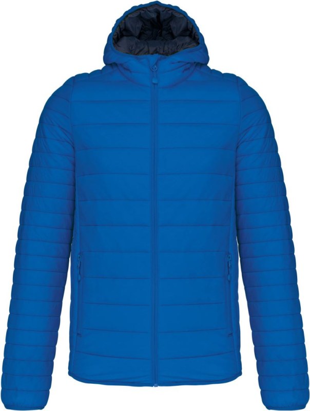 Kariban K 6110 Lehká pánská prošívaná bunda s kapucí 20.6110 light royal blue
