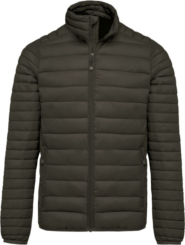 Kariban K 6120 Lehká pánská prošívaná bunda 20.6120 dark khaki