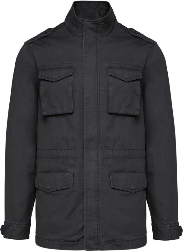 Kariban K 6164 Pánská bunda Safari 20.6164 washed black