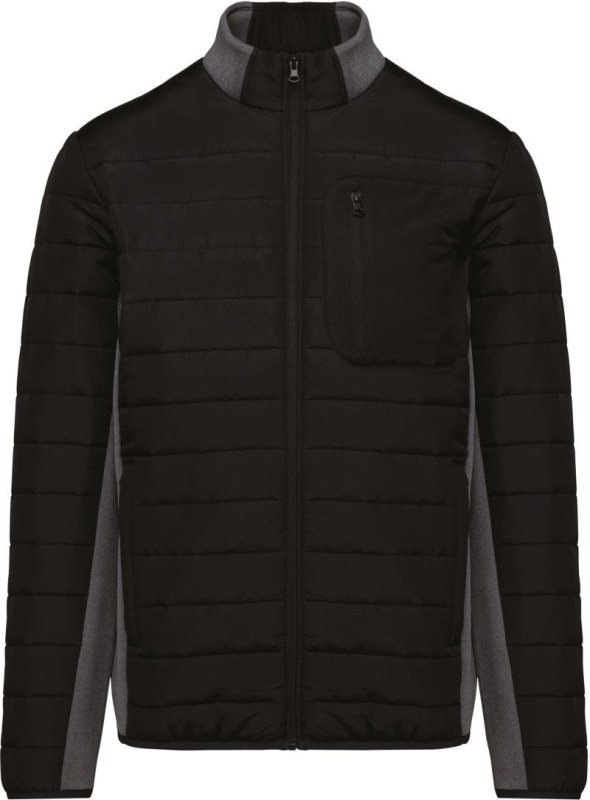 Kariban K 6171 Pánská hybridní bunda 20.6171 black/dark grey heather