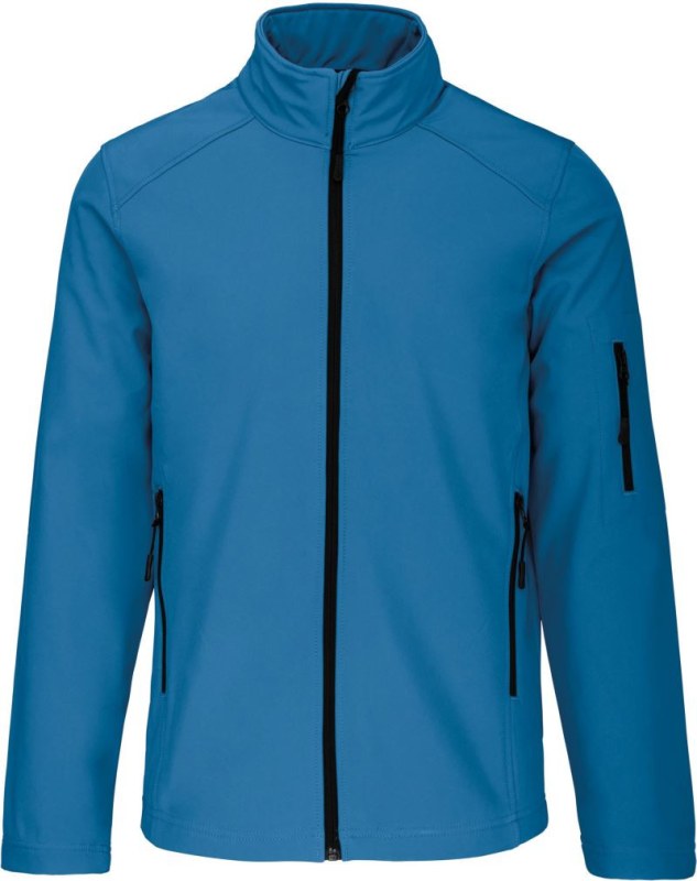 Kariban K 401 Pánská 3-vrstvá softshellová bunda 20.K401 aqua blue