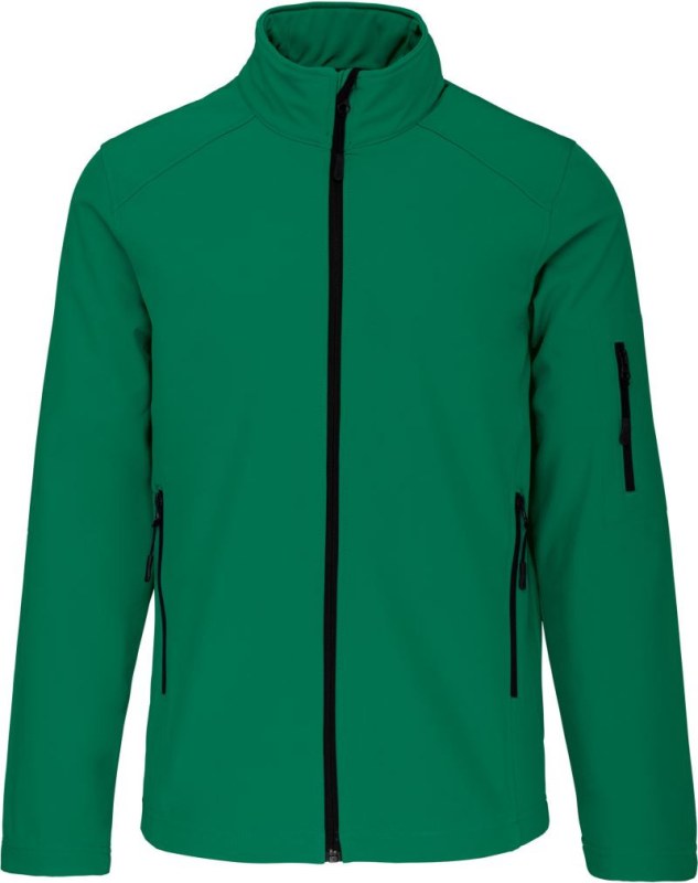 Kariban K 401 Pánská 3-vrstvá softshellová bunda 20.K401 kelly green